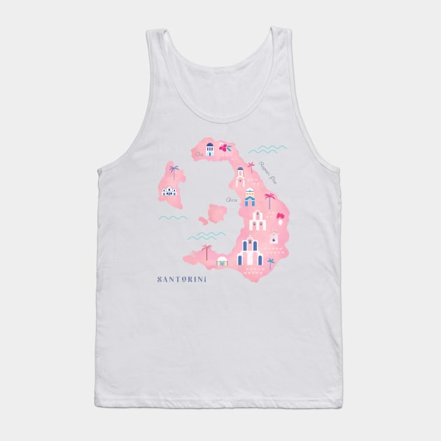 Santorini Tank Top by CarlyWatts